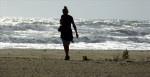 Strand aan de Atlantische Oceaan bij Jacksonville